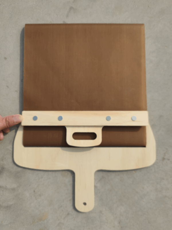 Sliding pizza shovel