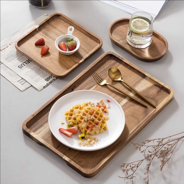 Rectangular pizza tray