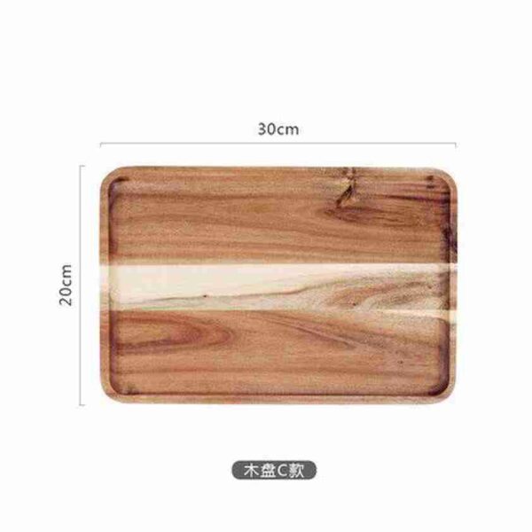 square wooden pizza tray - Image 2