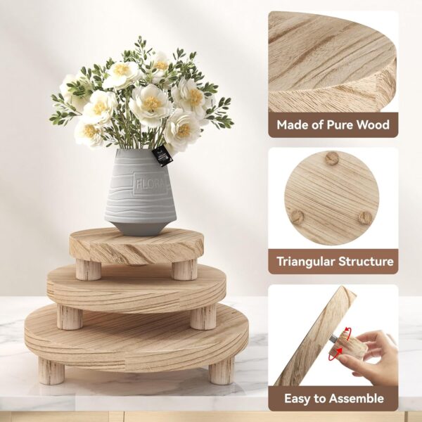 Wooden flower stool - Image 3