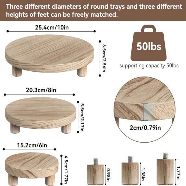 Wooden flower stool - Image 2