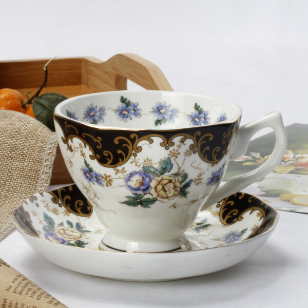 European Phnom Penh ceramic coffee cup set - Image 2