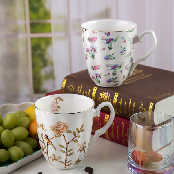 Ceramic cups embossed Phnom Penh creative milk coffee cups